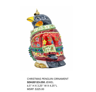 CHRISTMAS PENGUIN ORNAMENT 