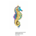 COASTAL SEAHORSE ORNAMENT 